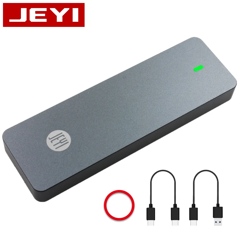 JEYI i9 GTR NVME алюминиевый TYPEC3.1 мобильный жесткий диск коробка optibay hdd чехол тип C3.1 RTL9210 М. 2 USB3.1 M.2 PCIE SSD U.2 PCI-E TYPEC - Цвет: i9-GTR NVME