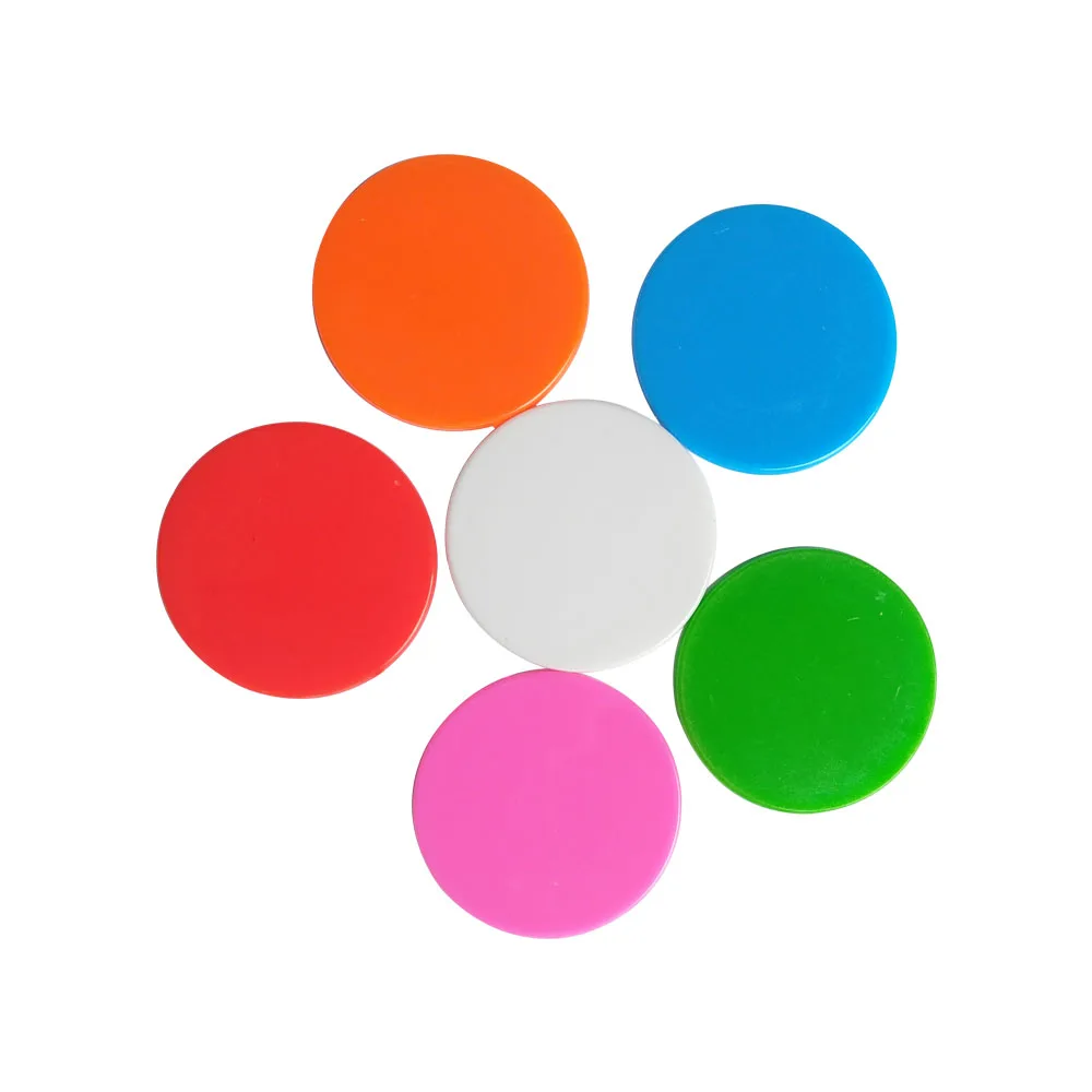 100 шт Пластиковые покерные фишки маркеры бинго Токен с подсчетом пластиковый -