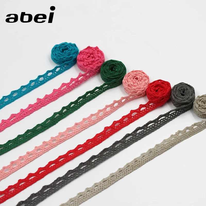 Хлопковая кружевная лента 10 ярдов смешанные цвета отделка по краям ручная работа