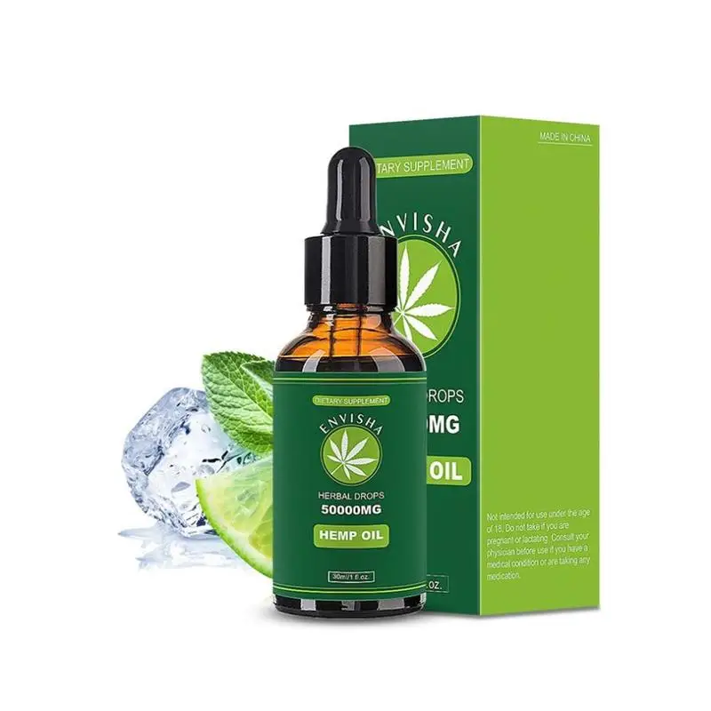 30 ml 50000 mg Contains cbd Organic Hemp Seed Oil Sleep Aid Anti Stress Extract Drops for Pain Anxiety &amp Relief | Красота и
