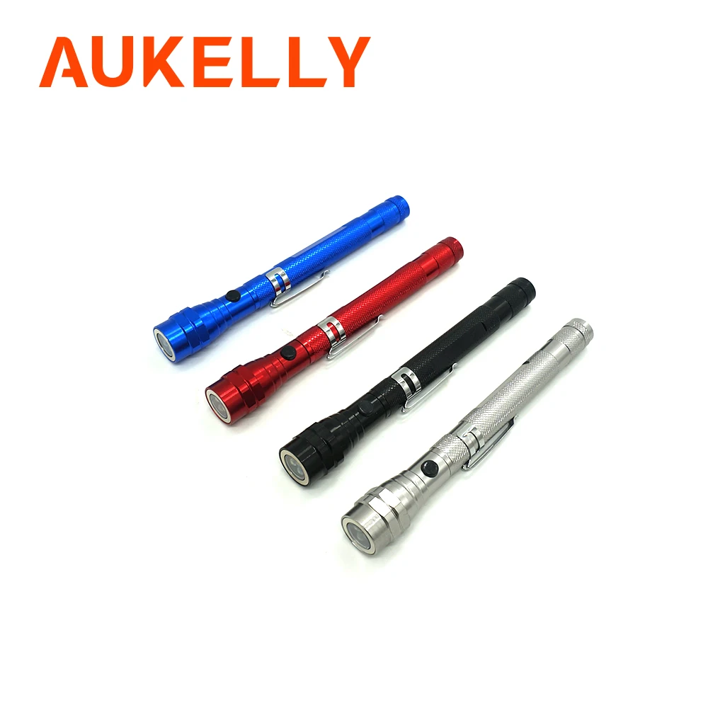 Телескопический фонарик Aukelly гибкий портативный магнитный фонарь 3 светодиодных