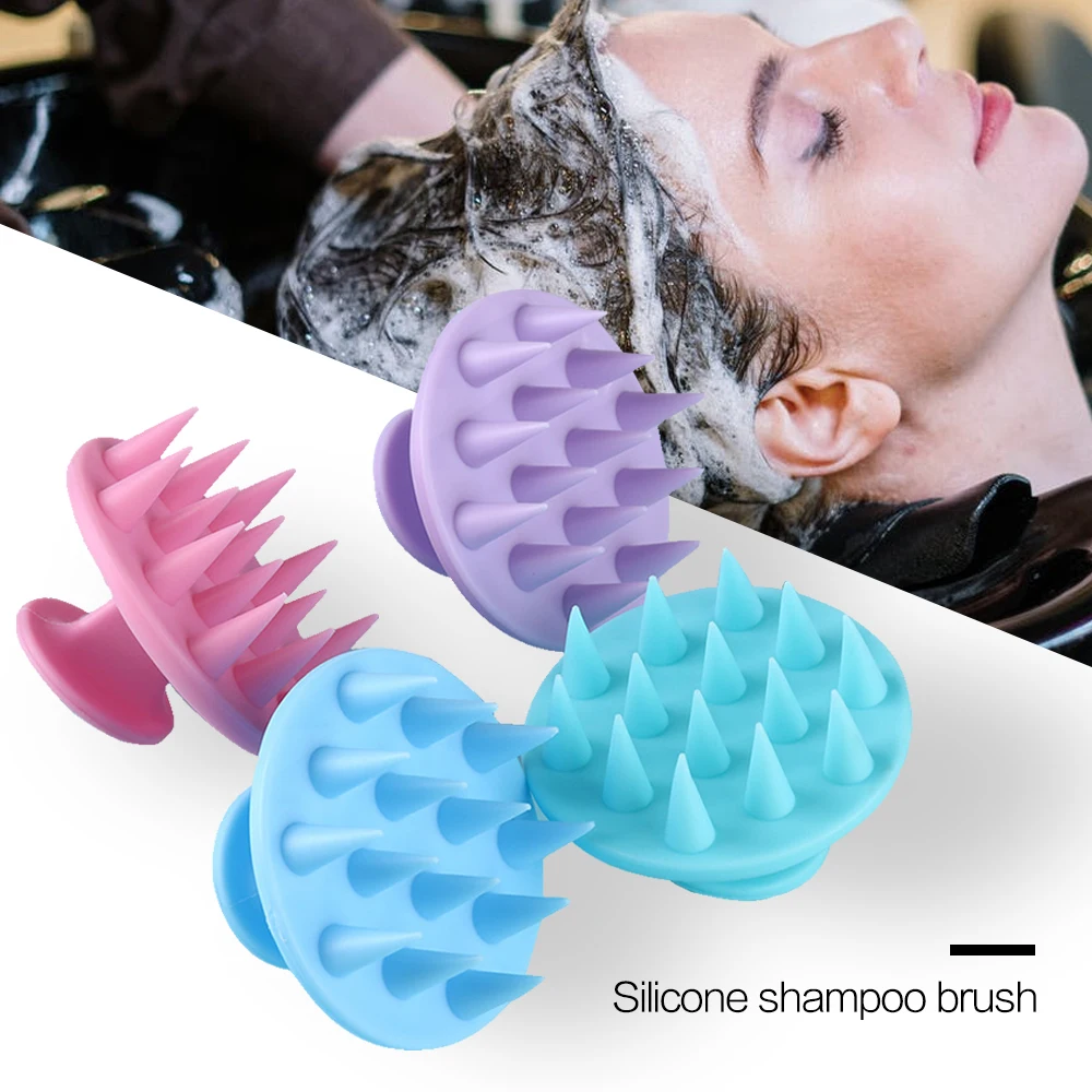 

Silicone Shampoo Scalp Hair Massager Shampoo Massage Comb Bath Massage Brush Scalp Massager Hair Shower Brush Comb Care Tool