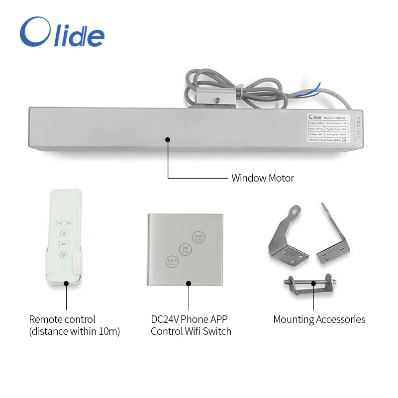 Olide DC24V Автоматическая электрическая цепь открывалка для окон привод двигателя с