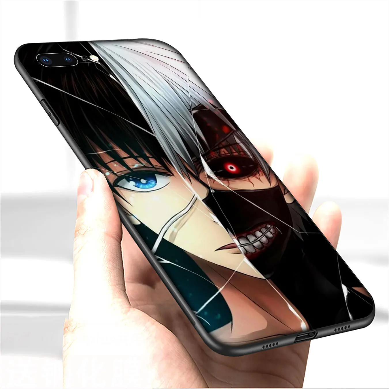 Токийский Гуль аниме Kaneki Ken мягкий чехол для телефона iPhone 12 Mini XR X XS 11 Pro Max 5 5S SE 6 6S 7 8