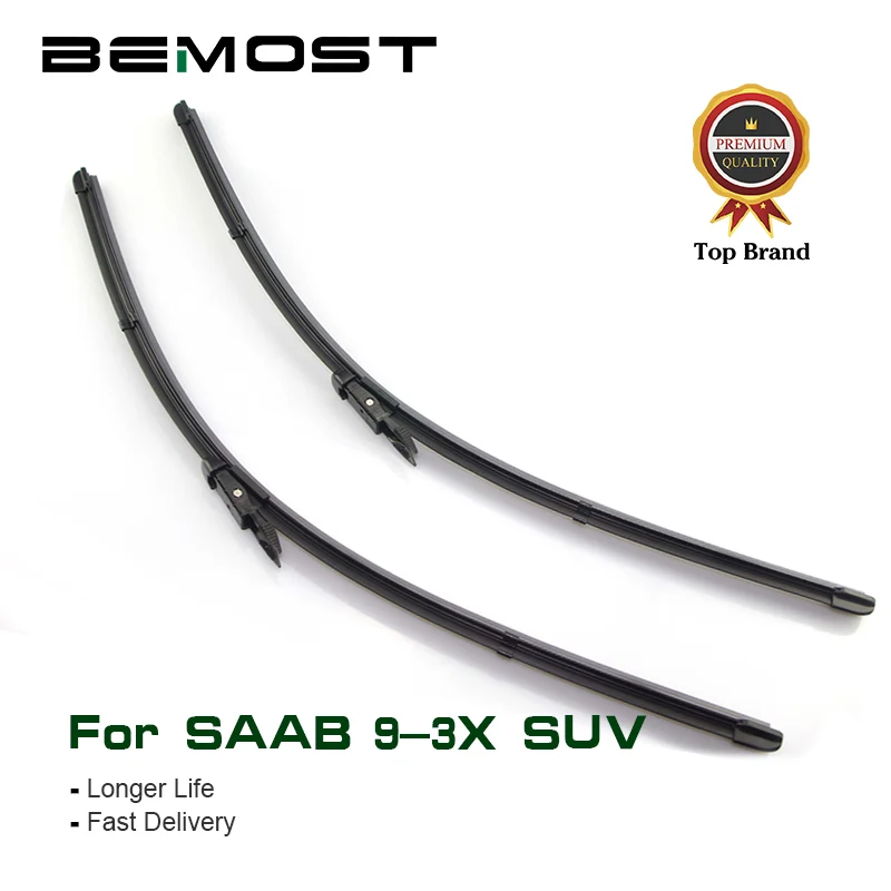 

BEMOST Car Windscreen Wiper Blade Natural Rubber Clean The Windshield For SAAB 9-3X SUV 2010 2011 2012 Fit Pinch Tab Arms 1Pair
