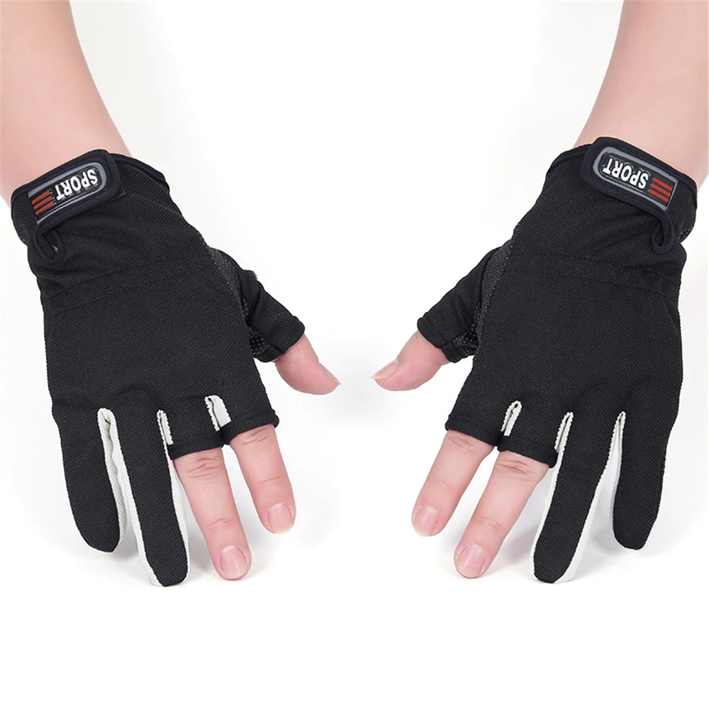 Перчатки для рыбалки Нескользящие дышащие перчатки унисекс без пальцев от