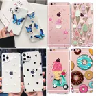 Чехол с принтом мороженого для Apple iPhone 5, чехол для телефона с рисунком макарун, прозрачный чехол в мультяшном стиле, SE, 2020, 2, 6, 6S, 7, 8