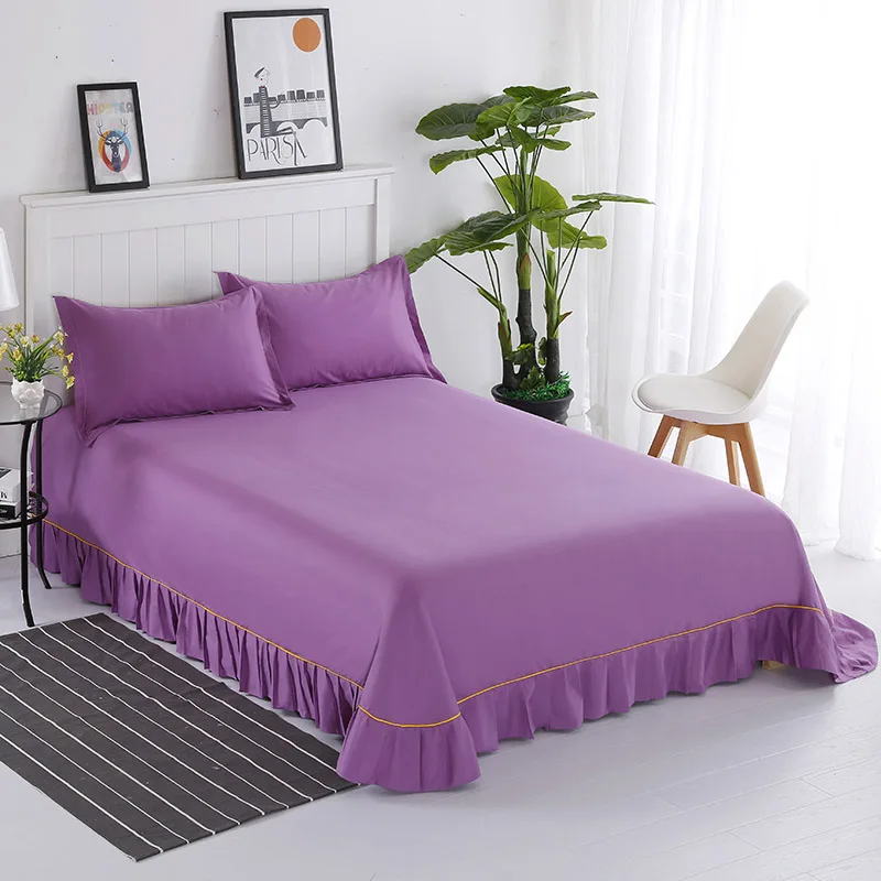 Утолщенная хлопковая простыня с фиксированным ремешком мягкое нескользящее