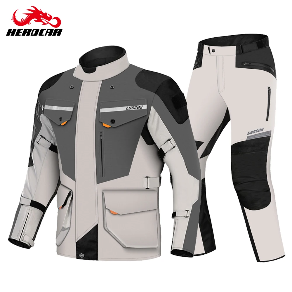 Мотоциклетный костюм LYSCHY куртка для езды на мотоцикле дышащая водонепроницаемая
