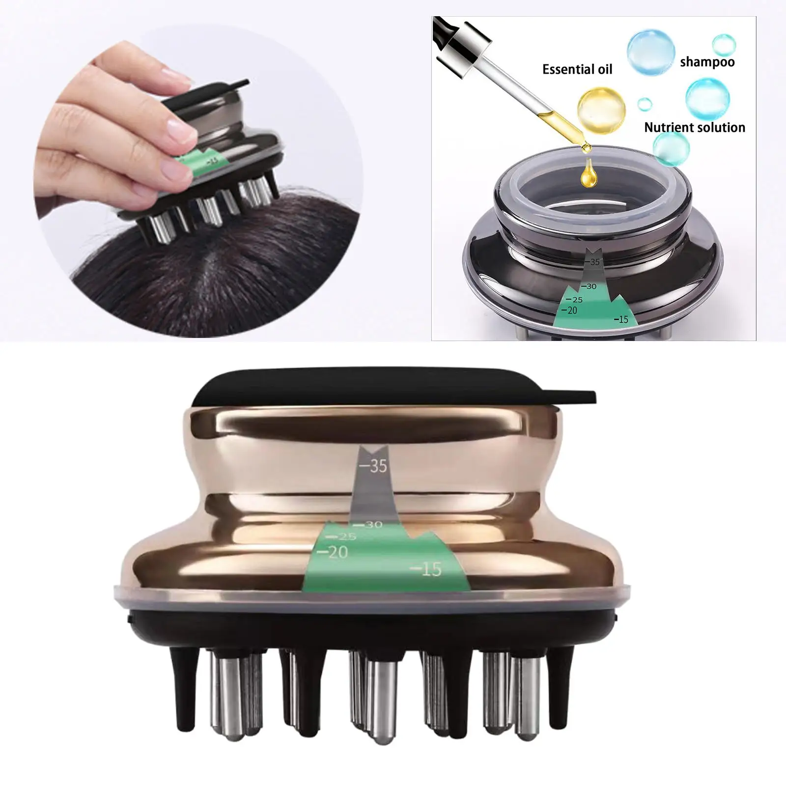 Расческа-аппликатор для кожи головы 14 заколок 40 мл | Красота и здоровье