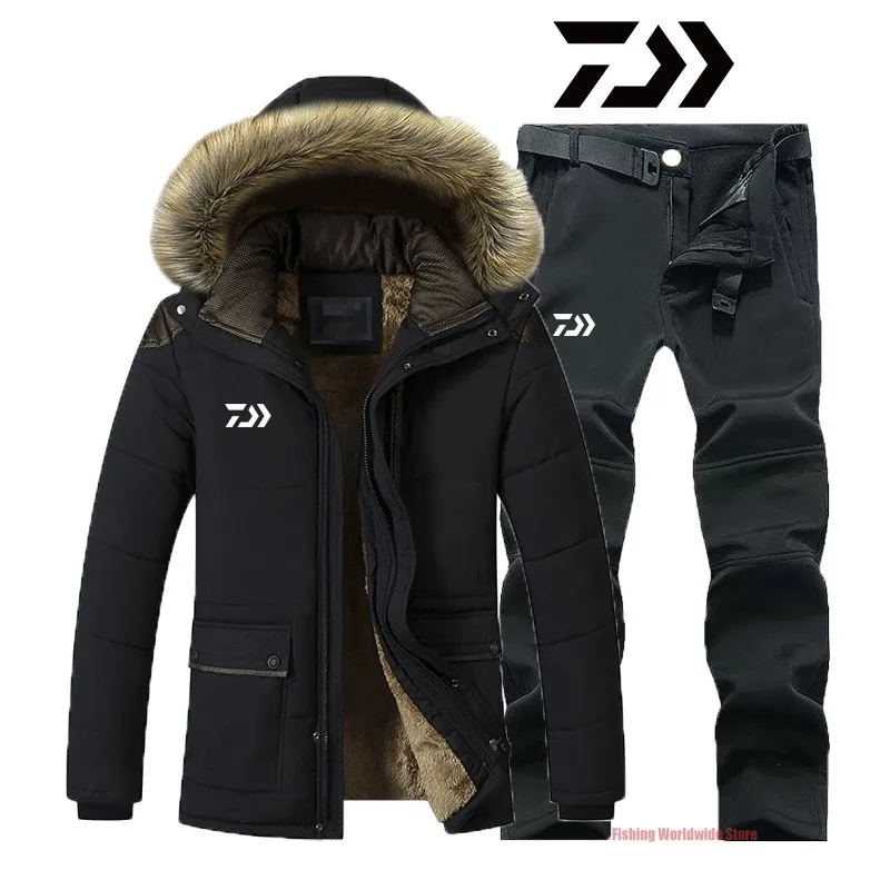 Новинка мужские утепленные бархатные теплые рыболовные куртки зимняя одежда для