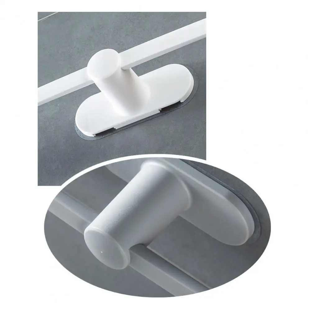 

Towel Bar Punch-Free Multifunctional Plastic Bow Shape Hanging Shower Storage Rack for Washroom