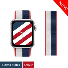 Nylon Strap for Apple watch band 44mm 40mm 42mm 38mm iWatch 3 4 5 6 se band 44 mm sports loop smartwatch wristbandbelt bracelet
