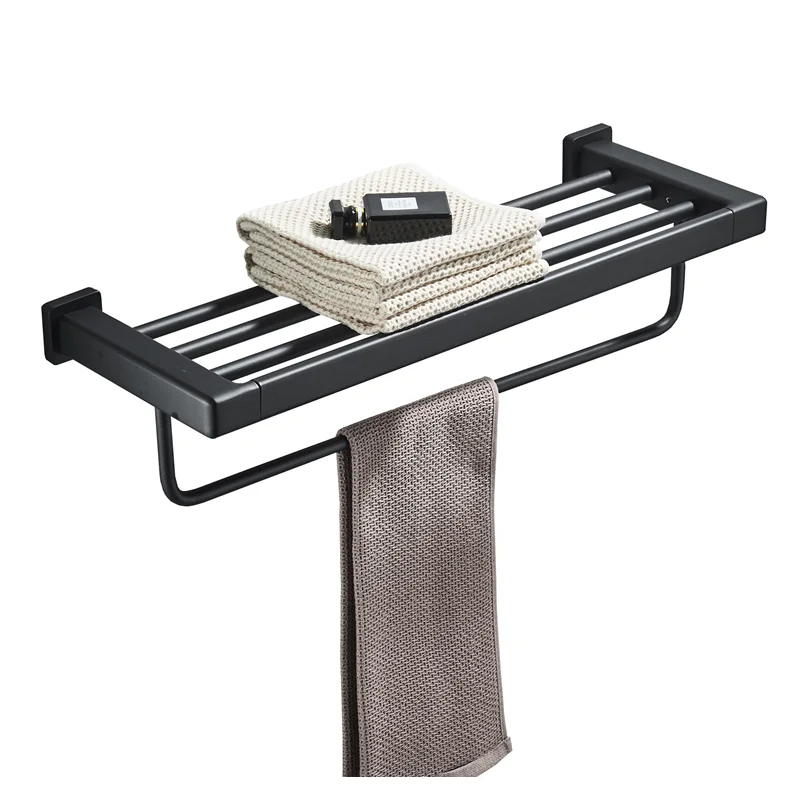 Черный матовый набор аксессуаров для ванной комнаты Космический алюминиевый