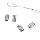 100 шт., алюминиевые обжимные трубки для морской рыбалки, 6 размеров