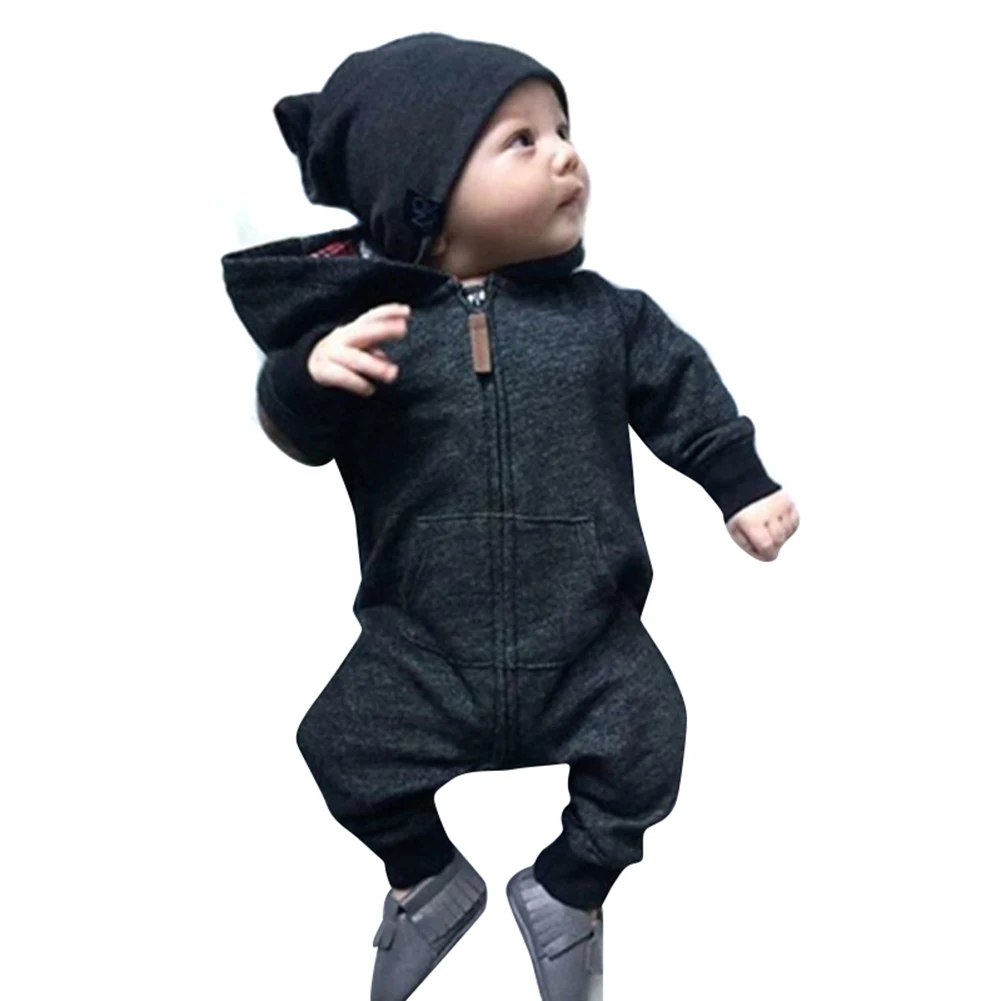 

Hot Selling Children Kids Hoodie Long Sleeve Jumpsuit Zipper Hooded Clothes Fashion Clothing LBV