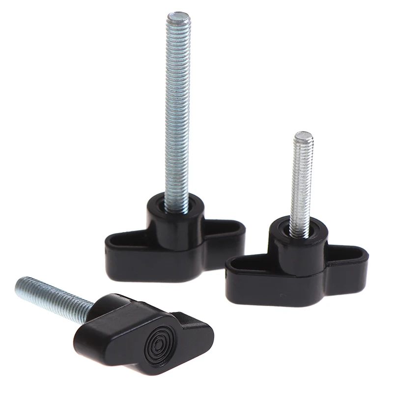 

5pcs M5 M6 #Head Diameter Plum Bakelite Hand Tighten Screw / Butterfly Plastic Head Hand Knob Screw