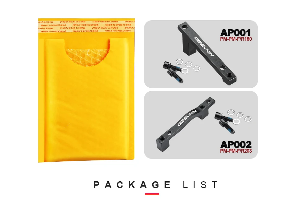 OG-EVKIN AP001/AP002 1 шт. адаптер дискового тормоза для 160 мм-180 мм/160 мм-203 мм PM-PM-F/R180 PM-PM-F/R203 конвертер Сверхлегкий кронштейн