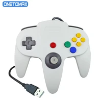 usb wired gamepad for nintendo 64 host n64 controller gamepad joystick for classic 64 console games for mac computer pc