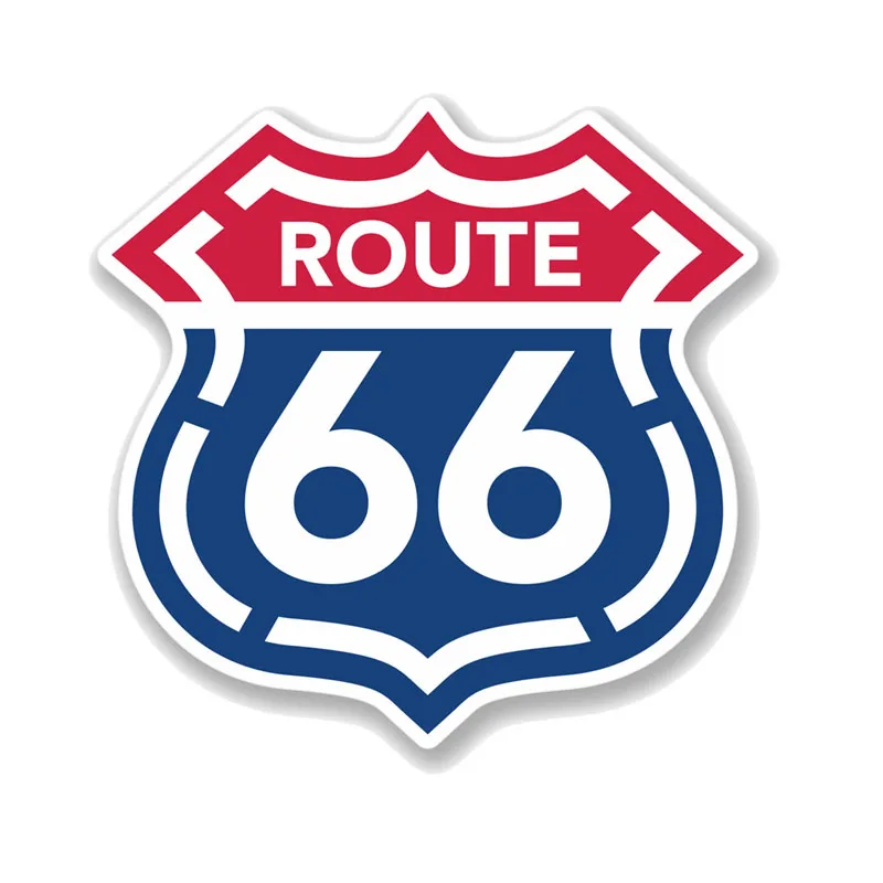 

Personality Flag America Travel USA Route 66 Sticker Bumper Motorcycle Decor High Quality Vinyl Scratches Waterproof PVC14*14cm