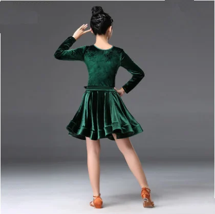 Girls Latin Dresses for Dancing Ballroom Stage Wear Rumba Samba Children Cha Tango Salsa Dance Costumes Kids Outfits |
