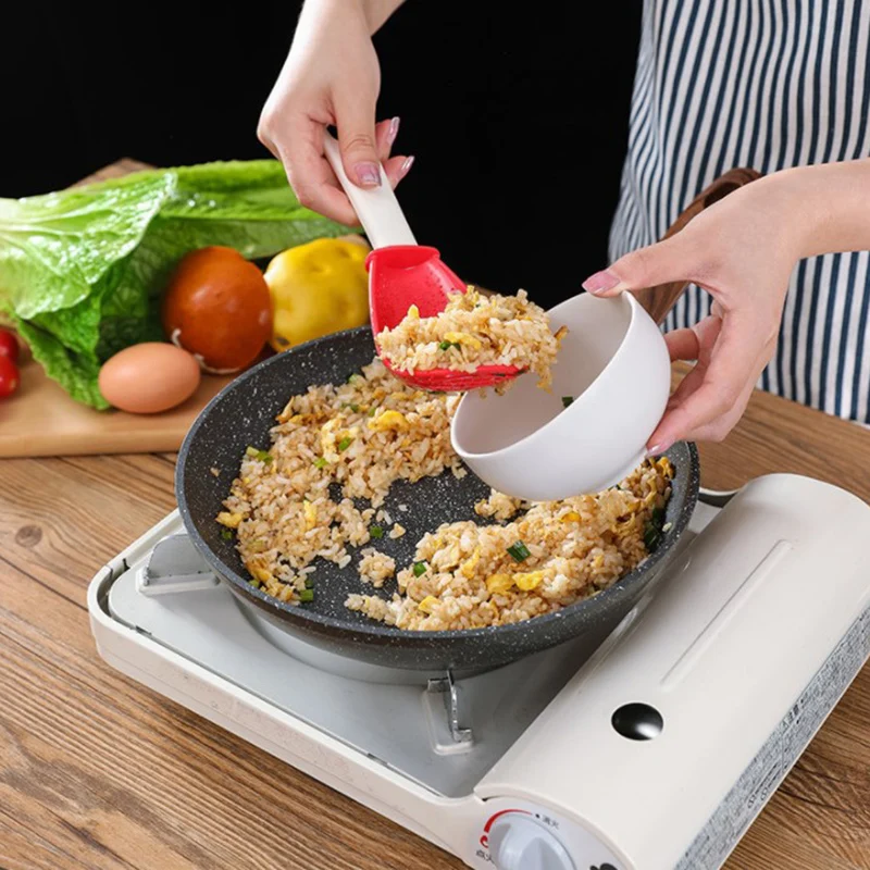 

Multifunctional Kitchen Cooking Spoon Heat-resistant Hanging Hole Innovative Potato Garlic Press Colander Spoon for Kitchen