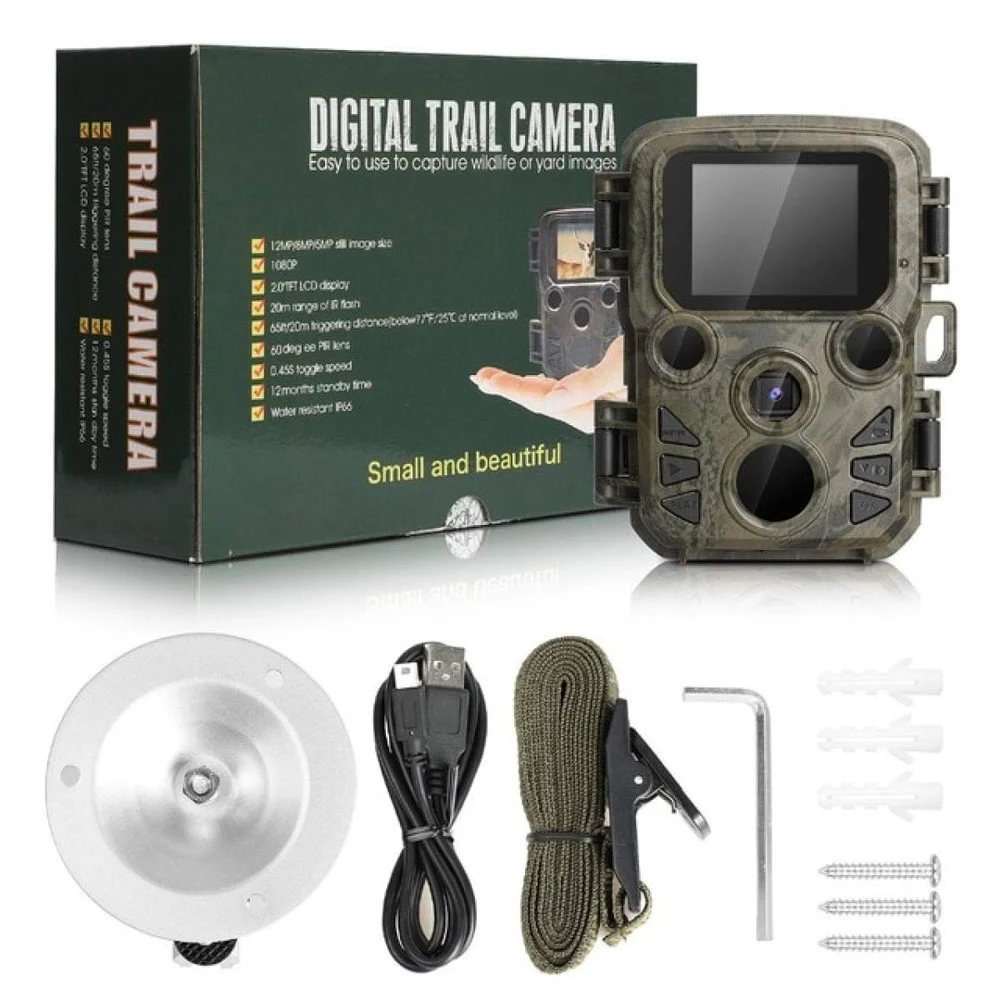 

Hunting Camera Mini 16MP 1080P Wildlife Trail Camera Infrared Night Vision Outdoor Game Cam Scouting Waterproof Photo Trap H501