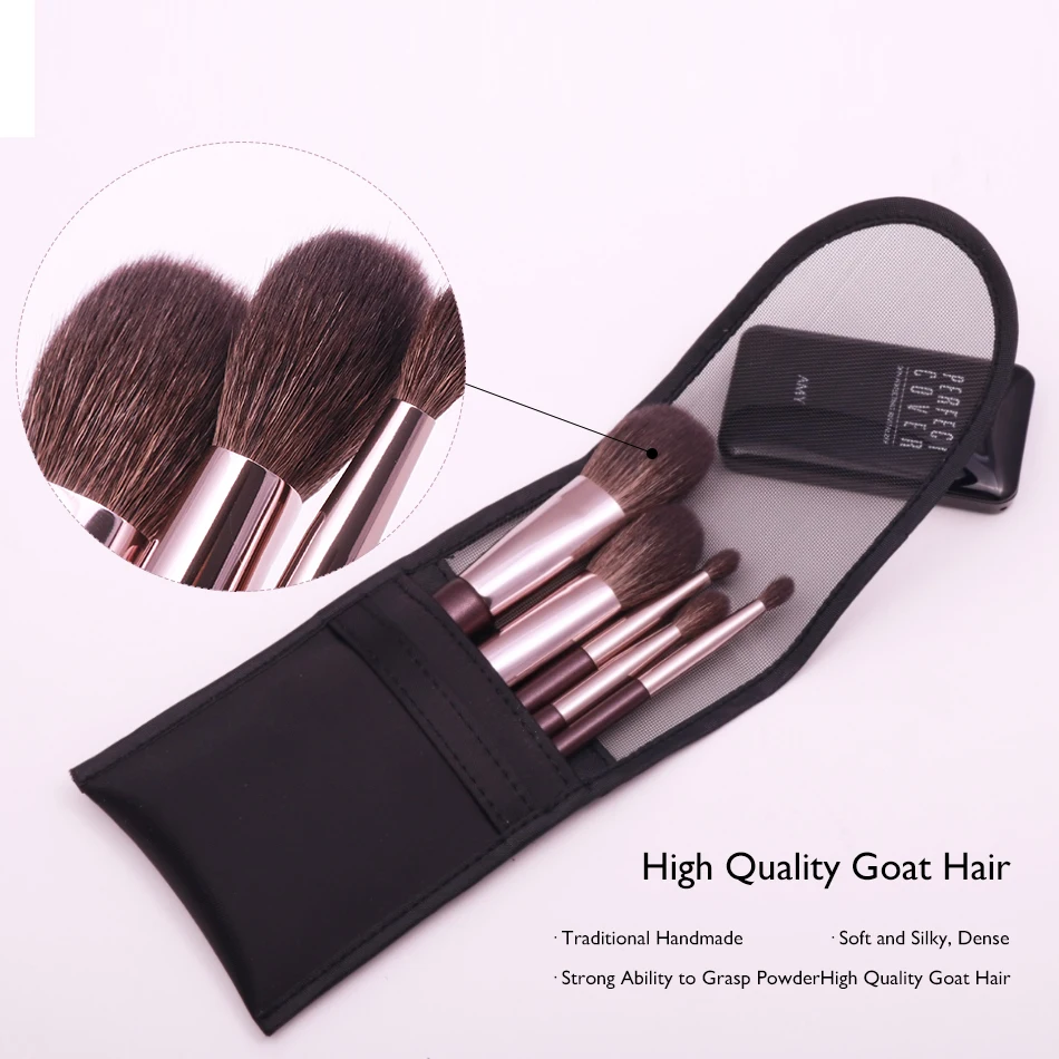 Мини кисти для макияжа GUETES Набор теней век растушевка пудры основы бровей лица и