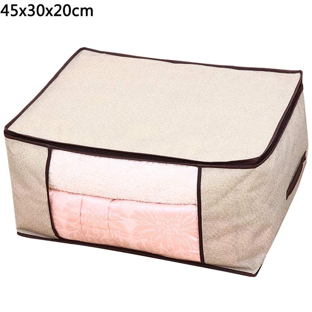 cream color 1 Портативный контейнер чехол для хранения Нетканая одежда большая сумка для хранения Органайзер Нижнее белье сумка органайзер для мелочей - Цвет: cream color 1