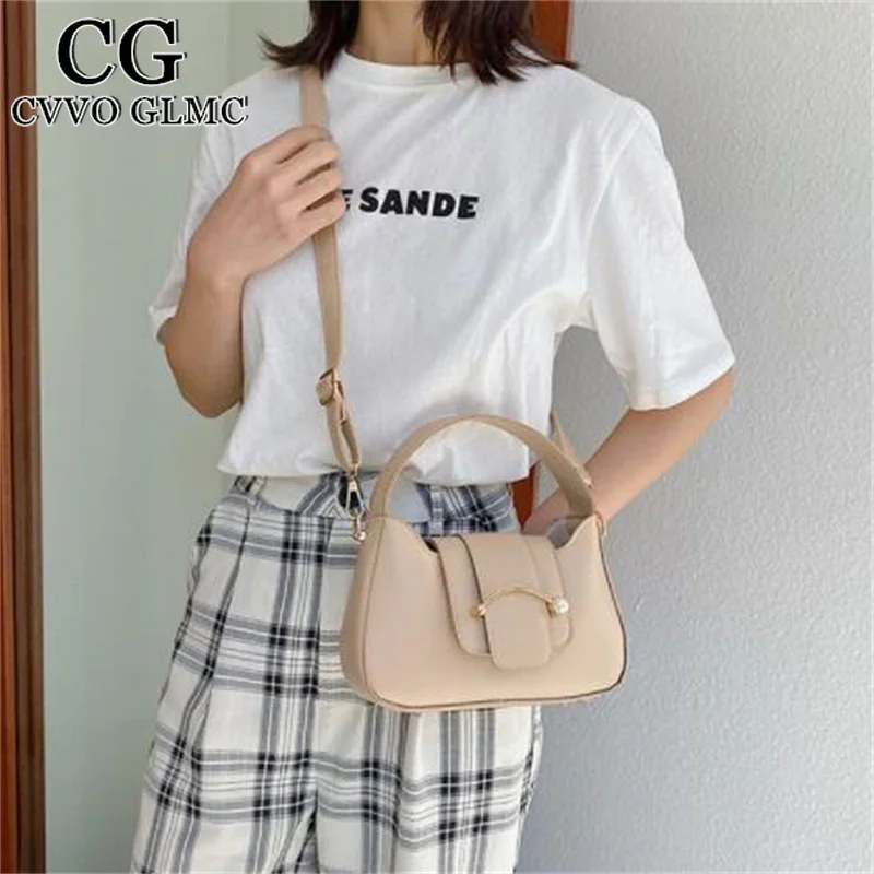 

Cvvo Glmc Women Shoulder Crossbody Bags 2021 PU Leather Women's Designer Pearl Handbags Travel Messenger Crossbody Bag