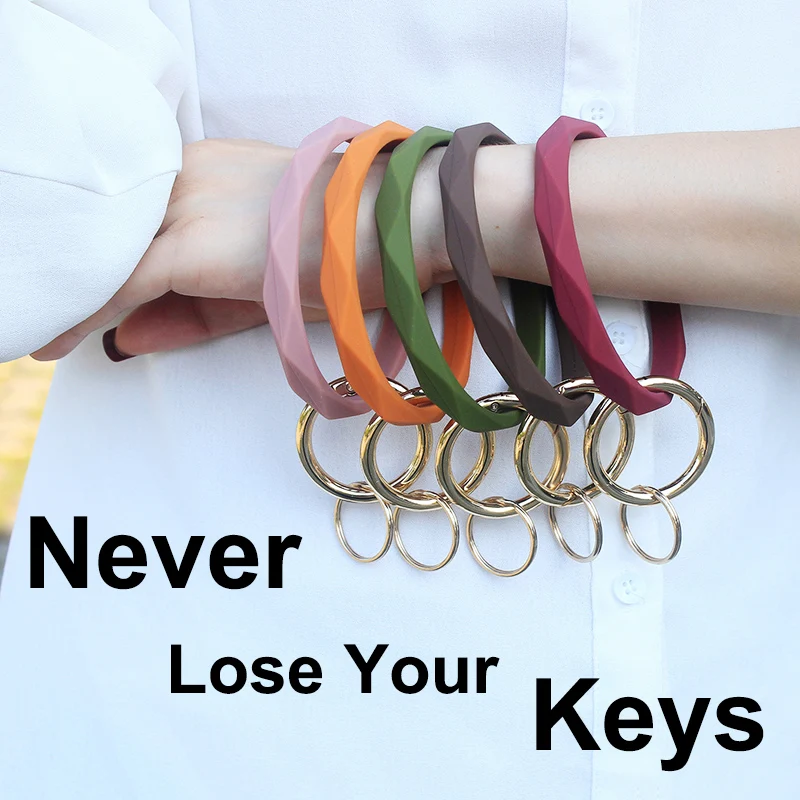 Никогда не теряйте свои клавиши браслет большой силиконовый брелок большие