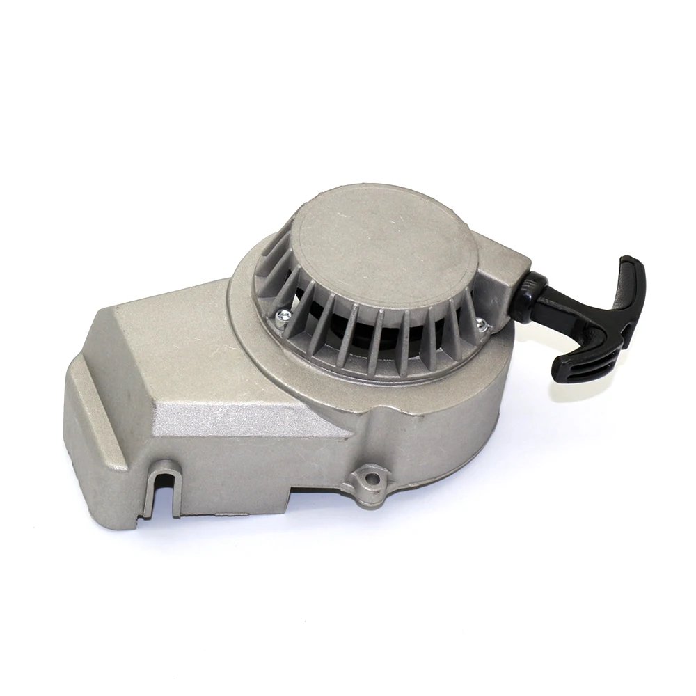 Серебристый 47cc 49cc алюминиевый мини мотовездеход с отдачей стартер внедорожный