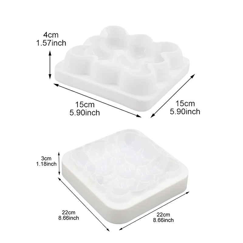 Счастливый мешок силиконовые формы облака Куб 3D торт выпечки для десерта Конфеты