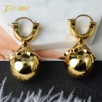 zea dear jewelry fashion copper drop round high quality big earrings for women classic luxury romantic anniversary trendy