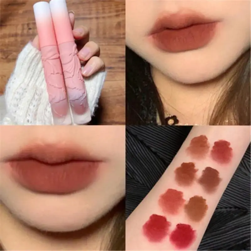 

8colors Matte Liquid Lipstick Lip Gloss Cosmetic Lightweight and Breathable Lip Glaze Lip Tint Waterproof Makeup
