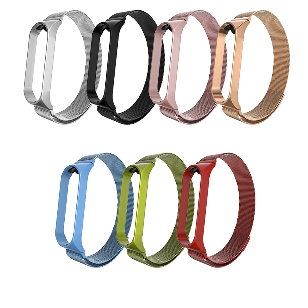 Браслет для Xiaomi mi Band 4/3 mi band 4/3 ремешок для Xiaomi mi Band 4/3 металлический ремешок из нержавеющей стали mi Band 4/3