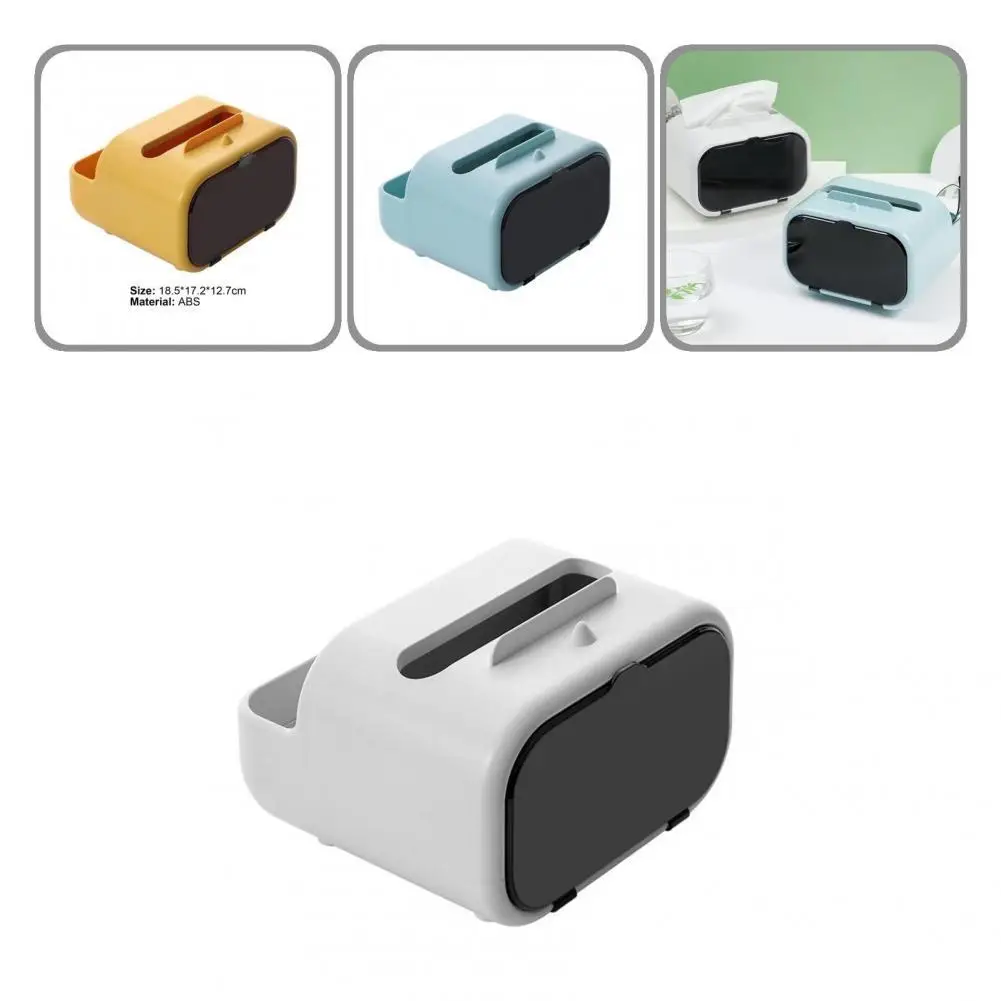 

Napkin Box No Burrs Anti-dust Multi-functional Minimalist Design Tissue Case Tissue Container for Office