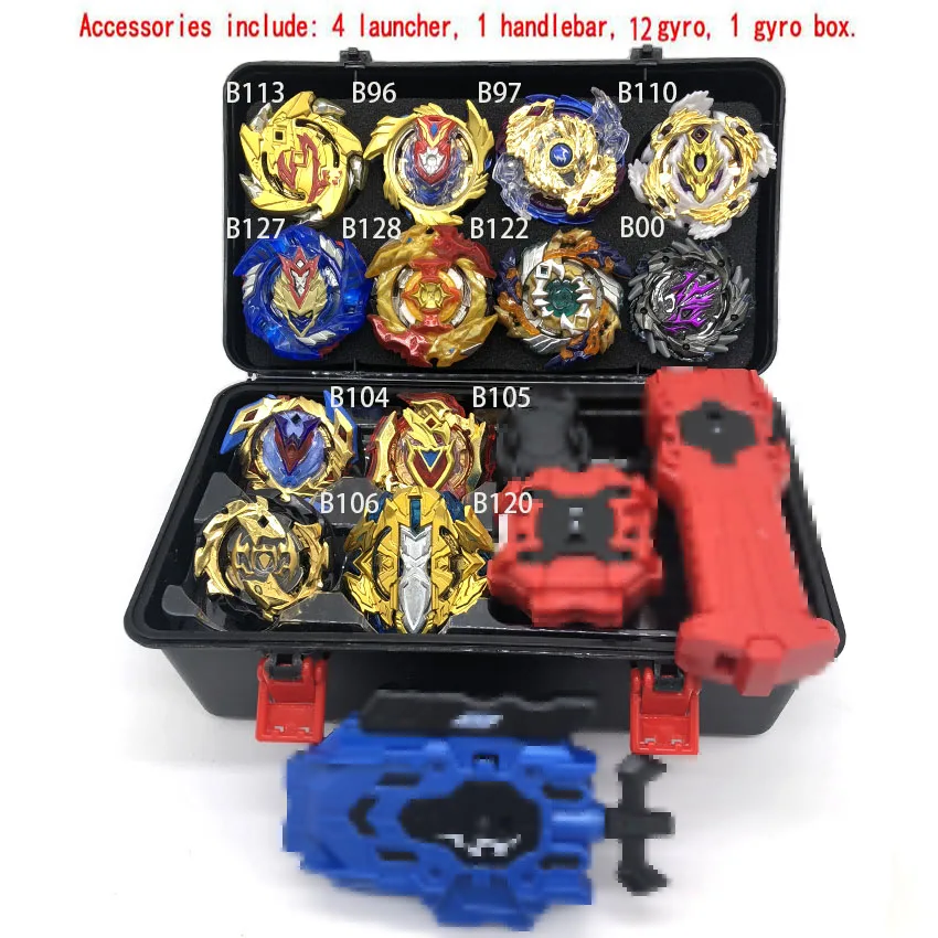 12pcs Beyblade лопающиеся игрушки бейблейд, Арена хранения коробка пусковая Toupie Металл Fusion Бог игрушка волчок подарки для мальчиков - Цвет: 12pcs
