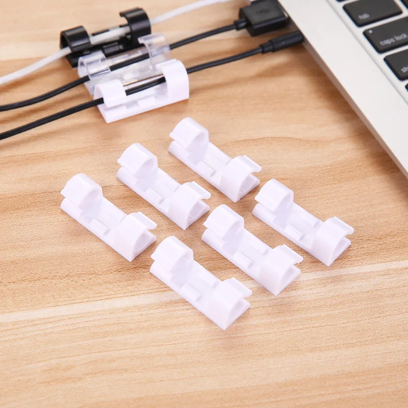 

16PCS Cable Organizer USB Cable Winder Desktop Tidy Management Clips Cable Holder for Mouse Headphone Wire Manager Organizer