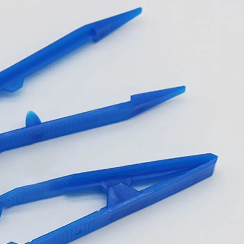 

2021 New 100 Pcs/pack Disposable Plastic Tweezers Dental Materials Dressings Disinfection Sterile Forceps