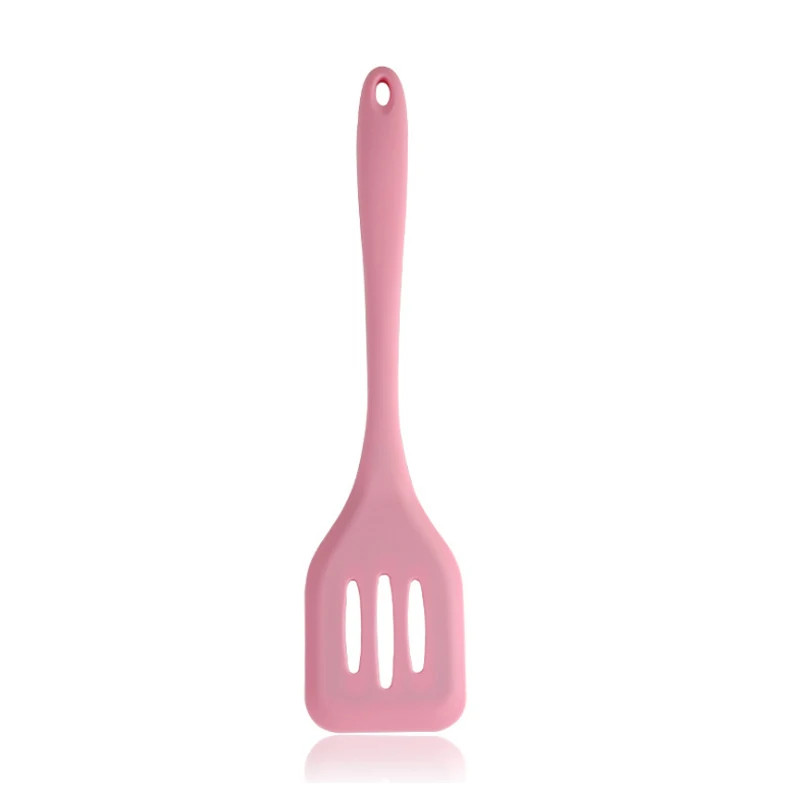 pink Протекающая лопата 1 шт. сливная Лопата пищевая кухонная утварь термостойкие Инструменты для выпечки антипригарные силиконовые - Цвет: pink