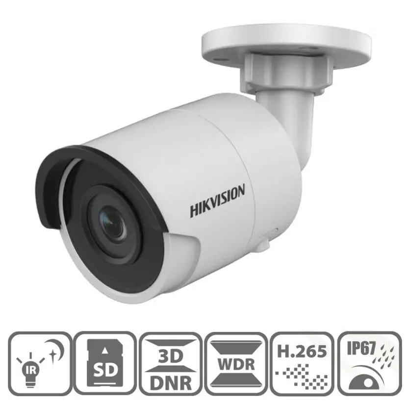 Оригинальный Hikvision DS-2CD2043G0-I сменная DS-2CD2042WD-I 4MP POE сетевая цилиндрическая камера