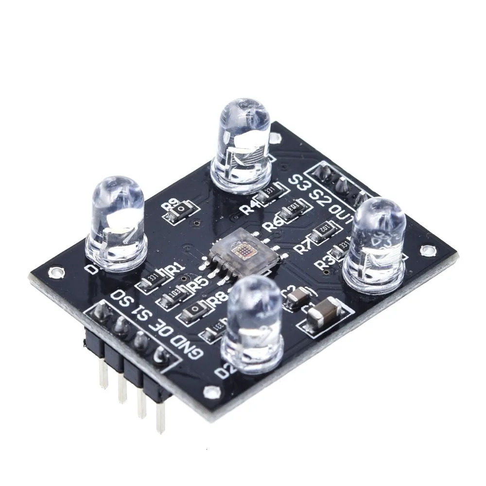 TZT датчик распознавания цвета TCS230 TCS3200 модуль распознавания цвета для arduino DIY модуль DC 3-5 в вход