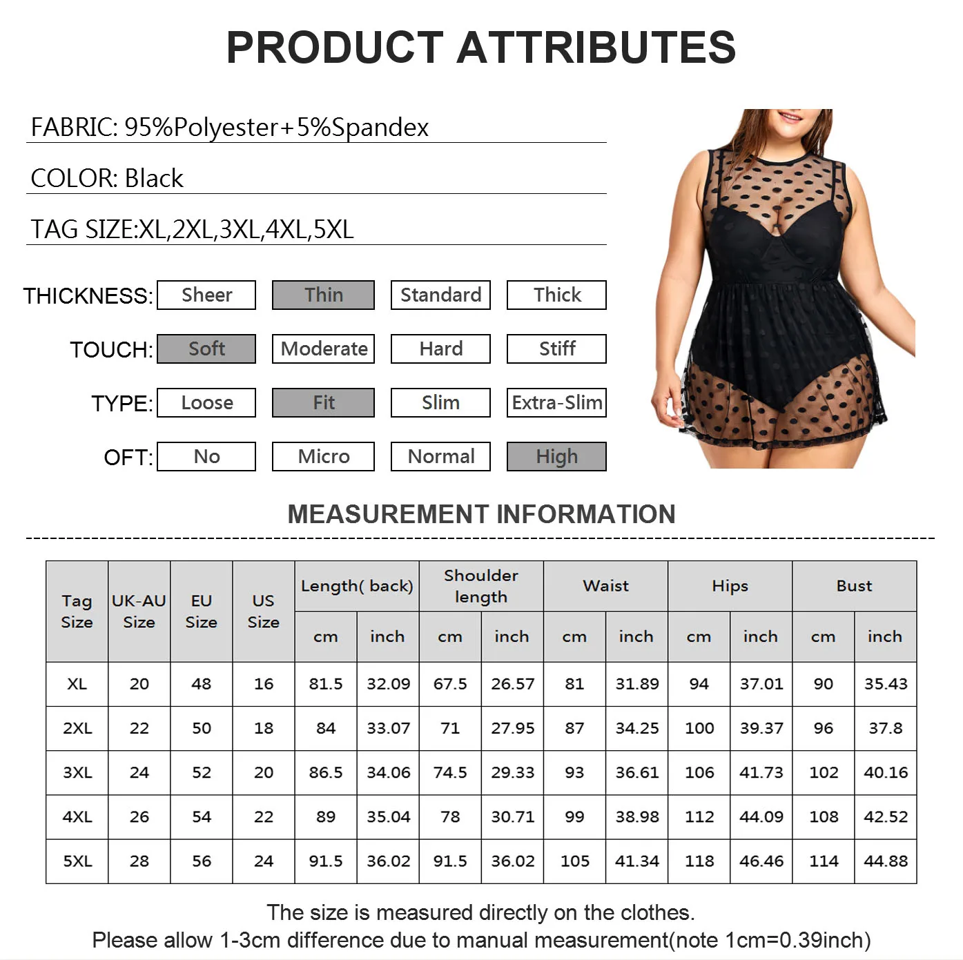 

5XL Plus Size Summer Bikini High Waist Women One-Piece Swimsuit Solid Lady Sexy Mesh Polka Dot Bikini Set Beachwear Swimsuit D30