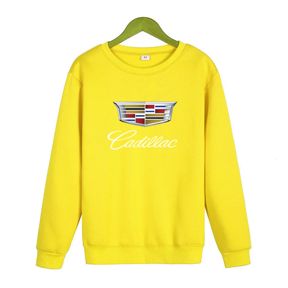 

2021 new boys beautiful image sweatshirt female clothing cadillas logo print O neck hoodie men Fashion Top