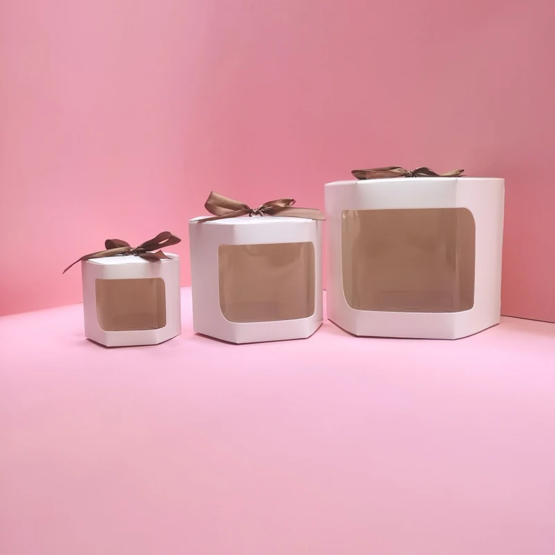 Прозрачное окошко искусственная лента простая крафт-бумага Свадебный день