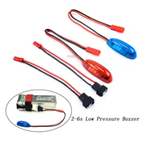 fpv 2s 6s lipo automatic detection battery voltage alarm led light indicator low pressure buzzer for rc fixed wing aircraft boat