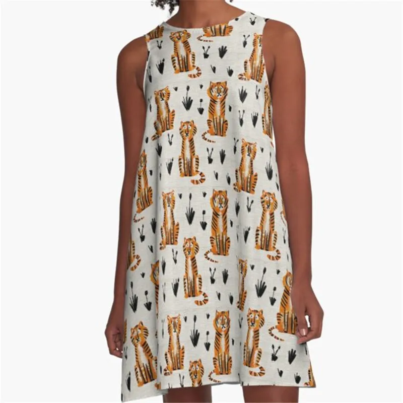 

Fashion Women summer dresses girls and Cheetah Printed A-Line Boho Dress for women harajuku Sexy ladies mini short beach dress
