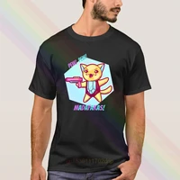 anime style cat pew pew madafakas metal t shirt 2020 newest summer mens short sleeve popular tees shirt tops unisex