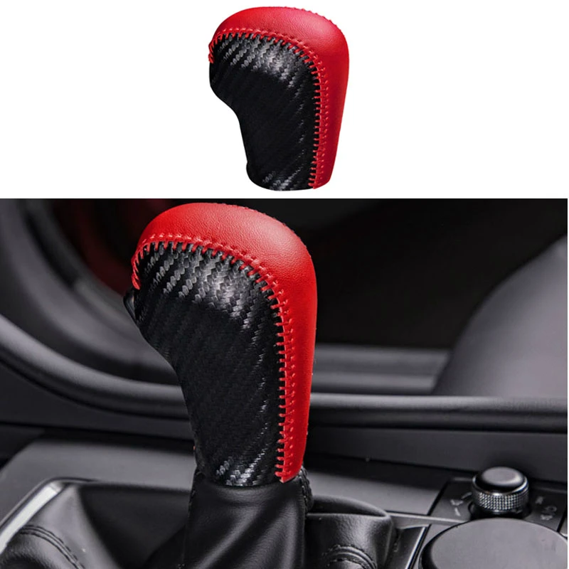 

Автомобильный Центральный пульт искусственная кожа крышка переключения передач Ручка Крышки для Mazda 3 Axela 2020